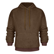 Load image into Gallery viewer, Winter plush Fleece solid Coat Hoodie