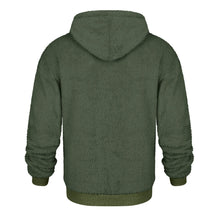 Load image into Gallery viewer, Winter plush Fleece solid Coat Hoodie