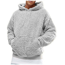 Load image into Gallery viewer, Winter plush Fleece solid Coat Hoodie