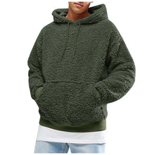 Load image into Gallery viewer, Winter plush Fleece solid Coat Hoodie