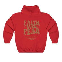 Load image into Gallery viewer, FAITH OVER FEAR Plush hoodie