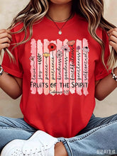 Load image into Gallery viewer, Fruits of the Spirit Floral Cotton Graphic Tee