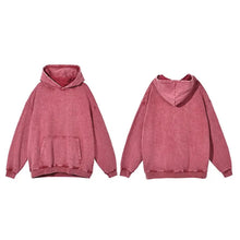 Load image into Gallery viewer, Vintage Washed Oversized Hoodie Pocket Long Sleeve Retro Y2k Loose