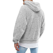 Load image into Gallery viewer, Winter plush Fleece solid Coat Hoodie