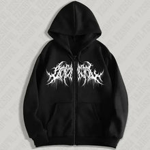 Load image into Gallery viewer, Y2K Zip-Up Hoodie, Men, Clothes with Graphic Prints, Hip Hop Style, Gothic 2026 Autumn Winter Keep Warm Long Sleeves Sweatshirt