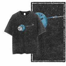 Load image into Gallery viewer, Cosmic Drift Astronaut Cotton Graphic Tee