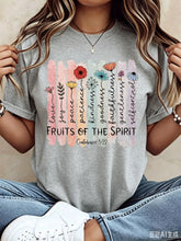 Load image into Gallery viewer, Fruits of the Spirit Floral Cotton Graphic Tee