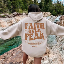 Load image into Gallery viewer, FAITH OVER FEAR Plush hoodie