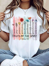 Load image into Gallery viewer, Fruits of the Spirit Floral Cotton Graphic Tee