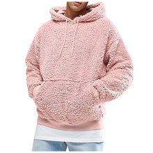 Load image into Gallery viewer, Winter plush Fleece solid Coat Hoodie