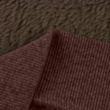Load image into Gallery viewer, Winter plush Fleece solid Coat Hoodie
