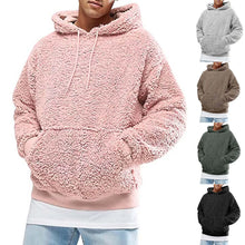 Load image into Gallery viewer, Winter plush Fleece solid Coat Hoodie