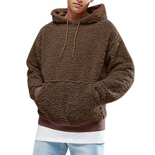 Load image into Gallery viewer, Winter plush Fleece solid Coat Hoodie
