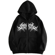 Load image into Gallery viewer, Y2K Zip-Up Hoodie, Men, Clothes with Graphic Prints, Hip Hop Style, Gothic 2026 Autumn Winter Keep Warm Long Sleeves Sweatshirt