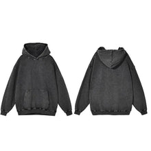 Load image into Gallery viewer, Vintage Washed Oversized Hoodie Pocket Long Sleeve Retro Y2k Loose