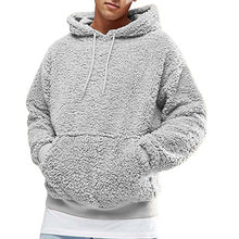 Load image into Gallery viewer, Winter plush Fleece solid Coat Hoodie