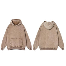 Load image into Gallery viewer, Vintage Washed Oversized Hoodie Pocket Long Sleeve Retro Y2k Loose