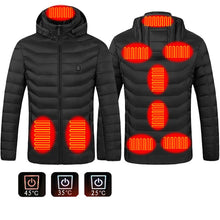 Load image into Gallery viewer, Heated USB Electric Jacket Cotton Coat Thermal Clothing Vest
