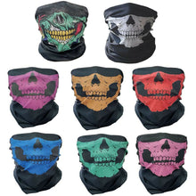 Load image into Gallery viewer, Skull Mask Half Face Skeleton Bandana
