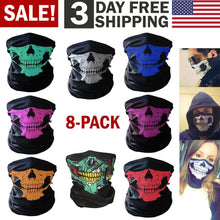 Load image into Gallery viewer, Skull Mask Half Face Skeleton Bandana
