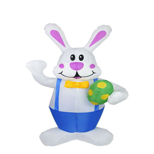 Inflatable Bunny With LED Light Airblown Easter Decoration