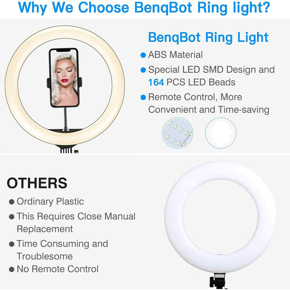 Compatible with Apple, Video Light, Dimmable Light, Selfie Led Ring Light, Usb Ring Light, With Tripod Frame Light