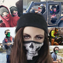 Load image into Gallery viewer, Skull Mask Half Face Skeleton Bandana
