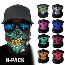 Load image into Gallery viewer, Skull Mask Half Face Skeleton Bandana
