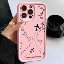 Load image into Gallery viewer, Flight Route iPhone Case
