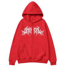Load image into Gallery viewer, Y2K Zip-Up Hoodie, Men, Clothes with Graphic Prints, Hip Hop Style, Gothic 2026 Autumn Winter Keep Warm Long Sleeves Sweatshirt
