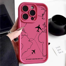 Load image into Gallery viewer, Flight Route iPhone Case
