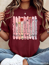Load image into Gallery viewer, Fruits of the Spirit Floral Cotton Graphic Tee
