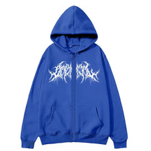 Load image into Gallery viewer, Y2K Zip-Up Hoodie, Men, Clothes with Graphic Prints, Hip Hop Style, Gothic 2026 Autumn Winter Keep Warm Long Sleeves Sweatshirt
