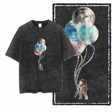Load image into Gallery viewer, Cosmic Drift Astronaut Cotton Graphic Tee
