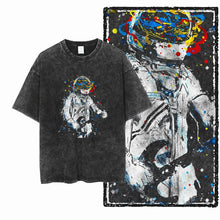 Load image into Gallery viewer, Cosmic Drift Astronaut Cotton Graphic Tee
