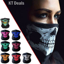 Load image into Gallery viewer, Skull Mask Half Face Skeleton Bandana
