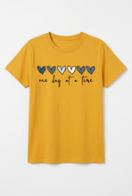 Load image into Gallery viewer, One Day at a Time Heart Graphic Tee

